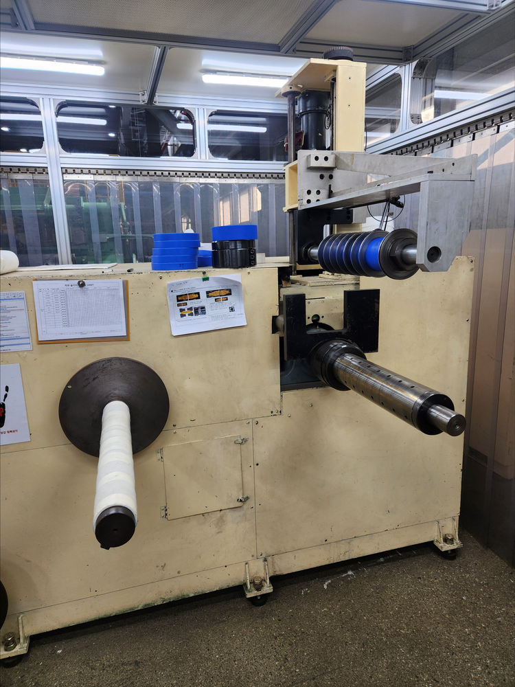 Backsan Machinery ( Korea ) No Loop,  Magnetic Core Tension Control Precious Slitter 상세 이미지 - ASKINDEX 코리아